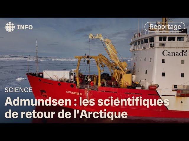 ⁣L'Amundsen de retour d'une mission en Arctique