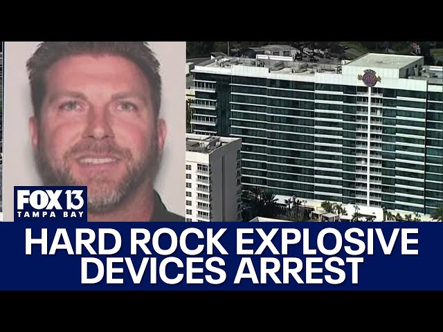 ⁣Florida man accused of planting explosive devices at Hard Rock casino