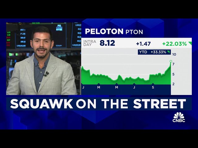 ⁣Peloton shares rally on earnings beat, raise full-year profit guidance