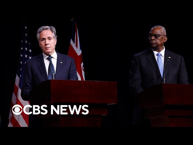 ⁣Blinken, Austin take questions after North Korea tests new ICBM | full video