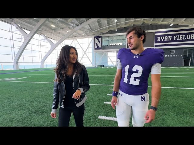 ⁣100 Yards with Tina Nguyen: Northwestern QB and Brother Rice alum Jack Lausch