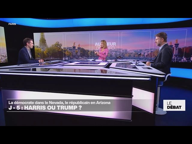 ⁣Présidentielle américaine : Harris dans le Nevada, Trump en Arizona • FRANCE 24