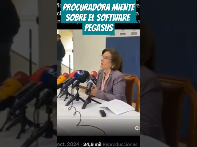 ⁣PrOCURADORA MIENTE SOBRE EL SOFTWARE PEGASUS. LE CUBRE LA ESPALDA A DUQUE