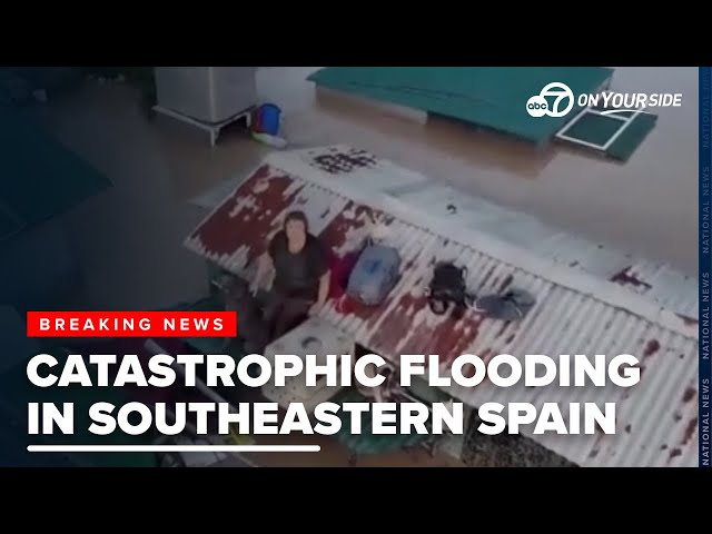 ⁣At least 95 people have been killed by severe flash floods in Spain