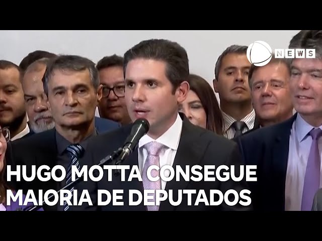 ⁣Hugo Motta consegue maioria de deputados para sucessão na Câmara