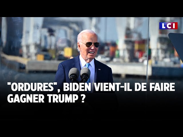 ⁣"Ordures", Biden vient-il de faire gagner Trump ? ｜LCI