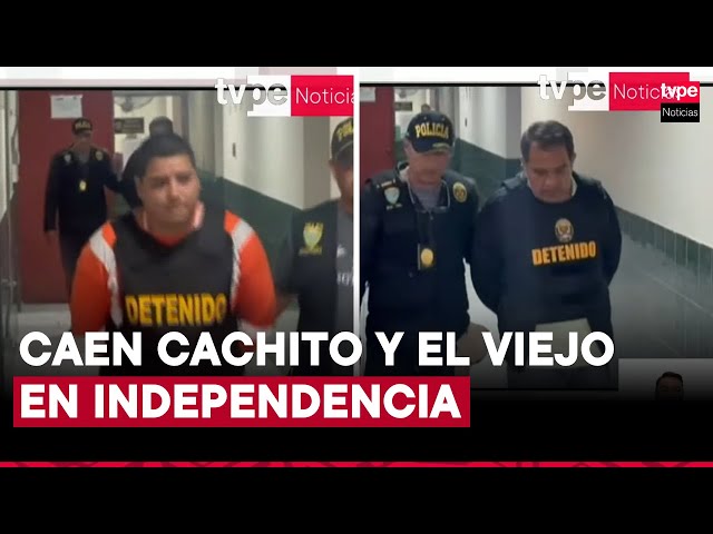 ⁣PNP capturó a dos sujetos acusados de extorsión en Independencia