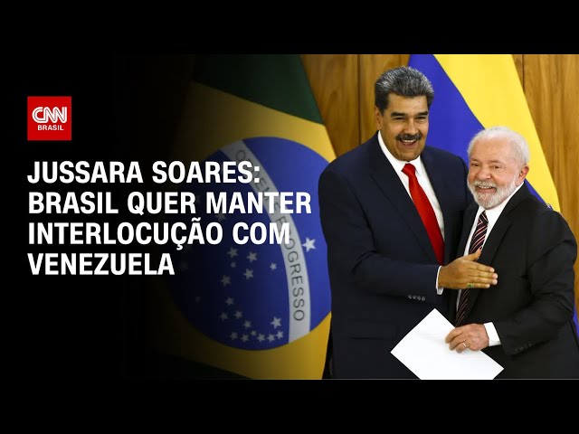 ⁣Jussara Soares: Brasil quer manter interlocução com Venezuela | CNN 360°