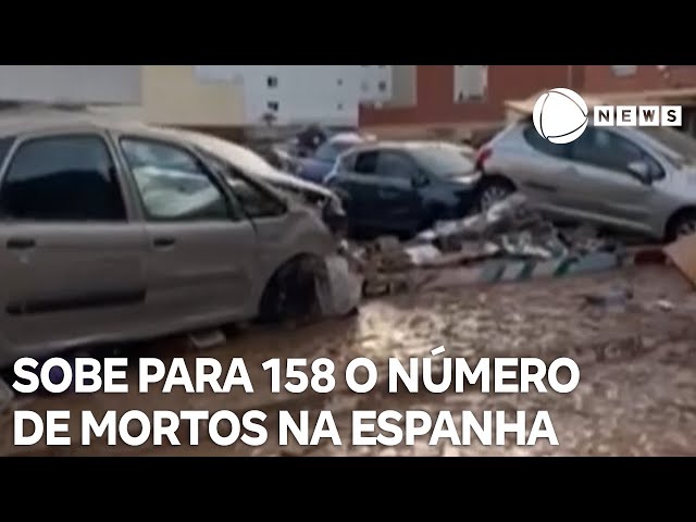 ⁣Sobe para 158 o número de mortos em enchentes na Espanha