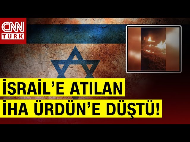 ⁣SON DAKİKA  İsrail'e Ateşlenen İHA Ürdün'e Düştü!