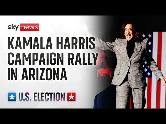 ⁣Watch live: Kamala Harris holds a campaign rally in Arizona