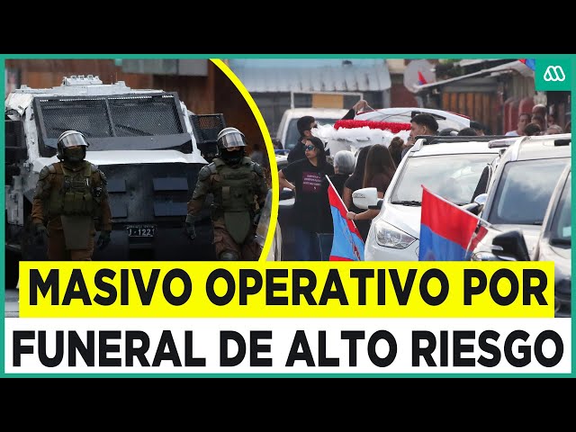 ⁣Asistentes se enfrentaron a Carabineros: Masivo operativo en funeral de alto riesgo