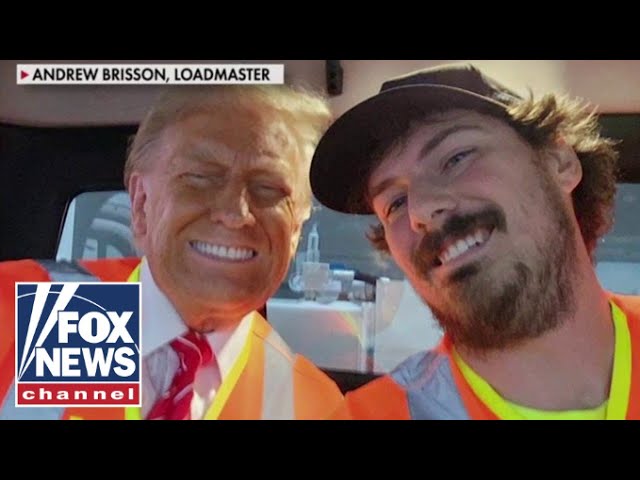 ⁣Trump garbage truck driver opens up about his conversation with the former president