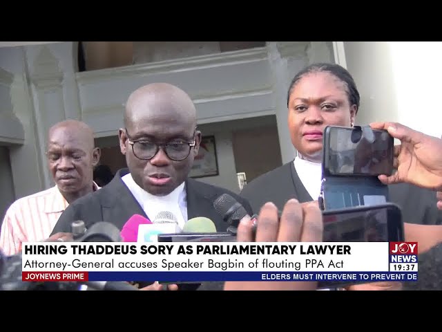 ⁣Attorney-General accuses Speaker Bagbin of Flouting PPA Act | Joy News Prime (31-10-24)