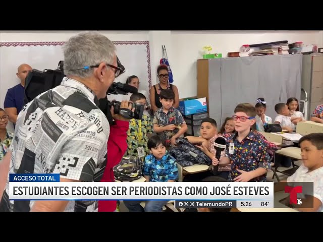 ⁣Estudiantes se visten como José Esteves en el Día de las Profesiones