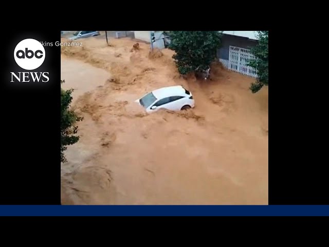 ⁣Death toll soars following the devastating flooding in Spain