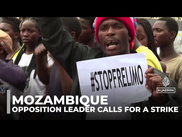 ⁣Protests in Mozambique: Opposition leader calls for a seven-day national strike