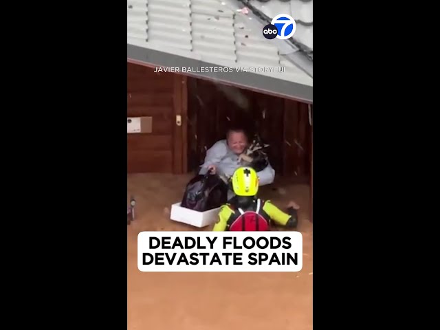 ⁣Deadly floods devastate Spain