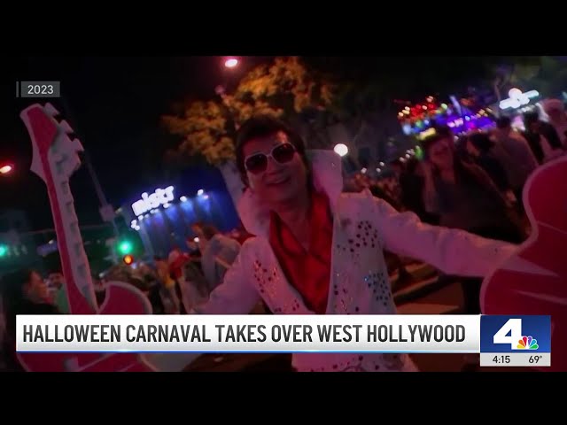 ⁣Mega Halloween party kicks off in West Hollywood