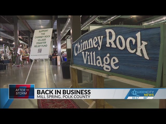 ⁣After Helene, Chimney Rock Village pop-up shops open ahead of holidays