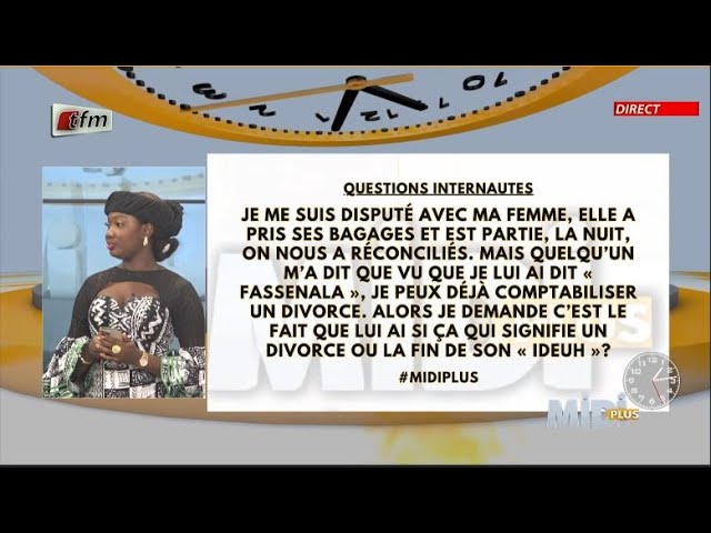 ⁣Questions 3: Je me suis disputé avec ma femme elle a pris ses bagages et est partie, la nuit.....