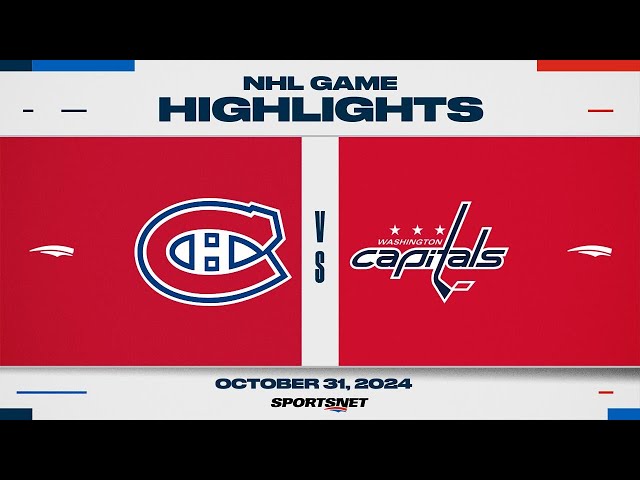 ⁣NHL Highlights | Canadiens vs. Capitals - October 31, 2024