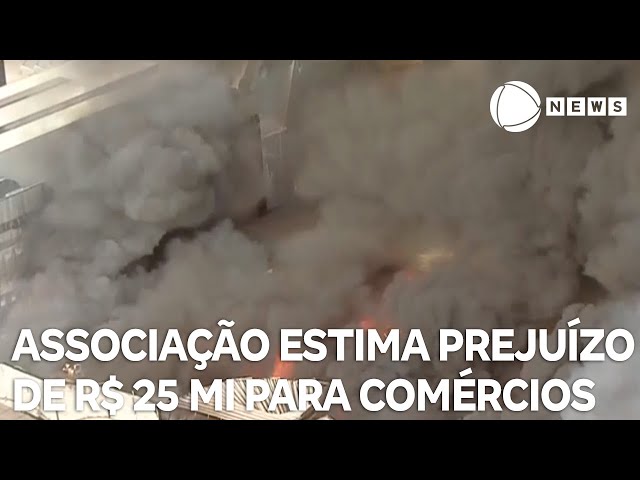 ⁣Associação estima prejuízo de R$ 25 milhões para comércios no Brás