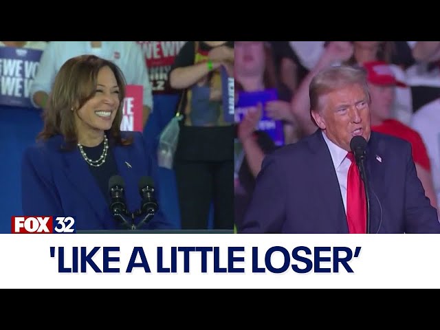 ⁣'Like a little loser': Harris, Trump campaigns trade jabs out west