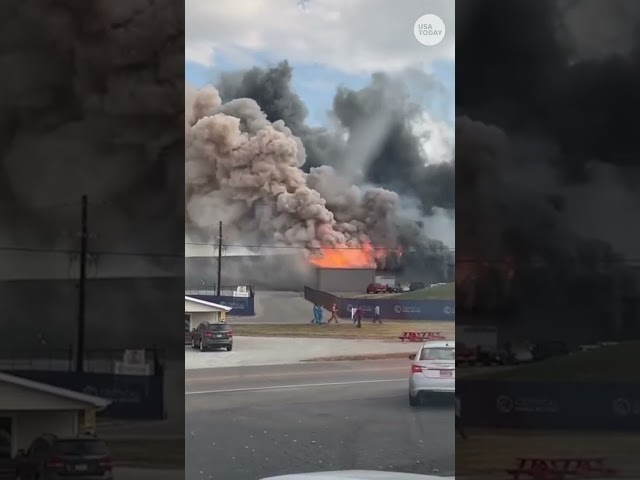 ⁣Massive explosion at lithium battery plant in Missouri #Shorts