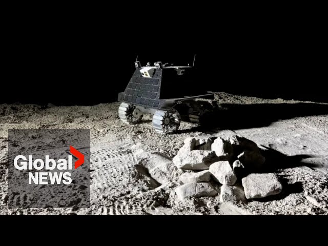 ⁣1st Canadian lunar rover goes on test run