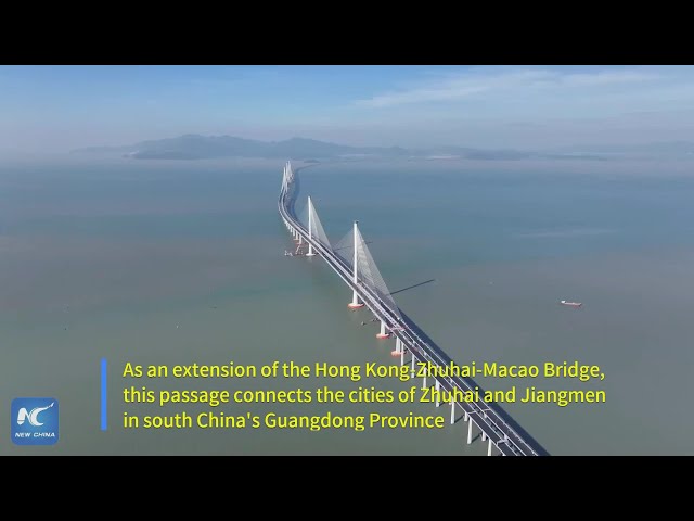 New sea-crossing path extends HK-Zhuhai-Macao Bridge