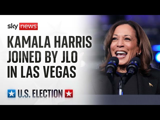 ⁣Watch live: Kamala Harris is joined by Jennifer Lopez at a rally in Las Vegas