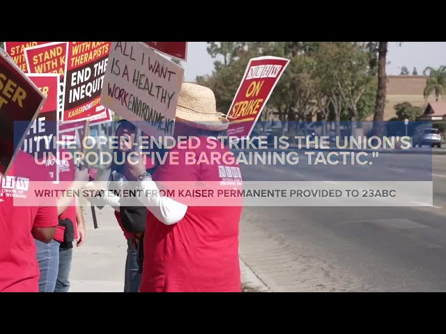 ⁣Kaiser Mental Healthcare Worker strike in Bakersfield continues