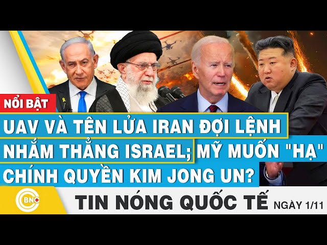 ⁣Tin nóng Quốc tế, Tên lửa Iran đợi lệnh nhắm thẳng Israel; Mỹ muốn "hạ" chính quyền Kim Jo