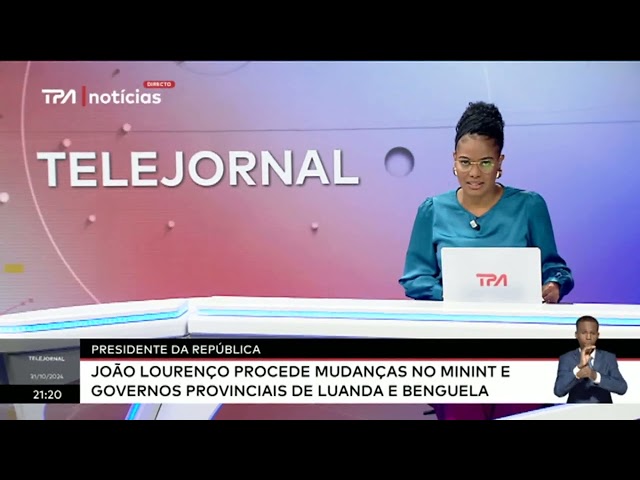 ⁣Presidente da República - João Lourenço procede mudanças no MININT e Governos Provinciais de Lu....