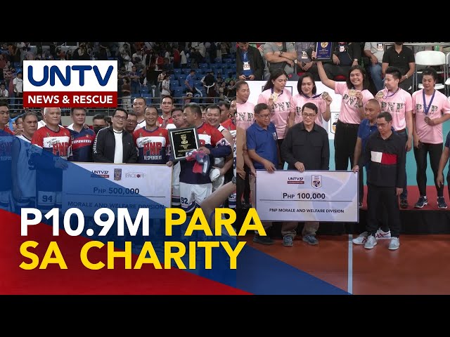 P10.9M, naitulong ng PNP sa chosen beneficiaries sa pagsali sa UNTV CUP at UVL