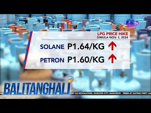 ⁣LPG price hike simula Nov. 1, 2024 | Balitanghali