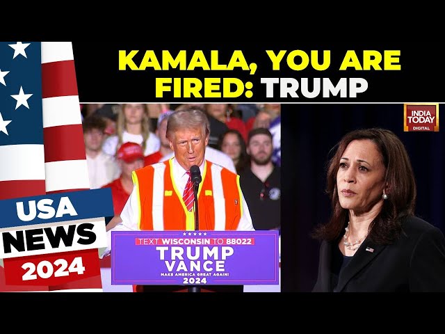 ⁣Donald Trump LIVE: Trump Dressed As Garbage Man, Attacks Kamala In Wisconsin Rally |US Election News