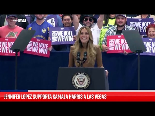 ⁣Jennifer Lopez supporta Kamala Harris a Las Vegas