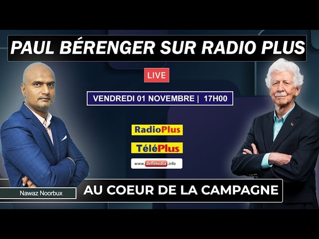 Paul Bérenger sur Radio Plus