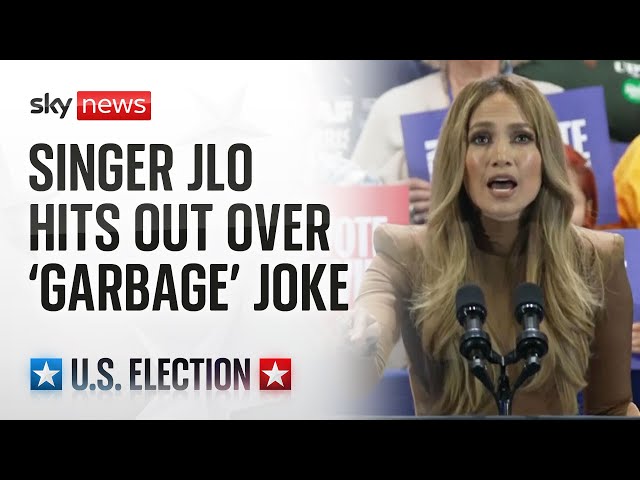 ⁣Jennifer Lopez: 'You can't spell American without Rican' | US Election 2024