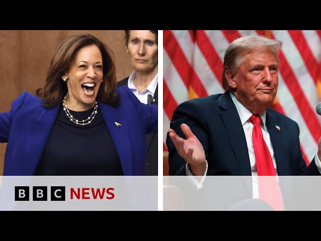 ⁣US election: Kamala Harris and Donald Trump target swing states in southwest | BBC News