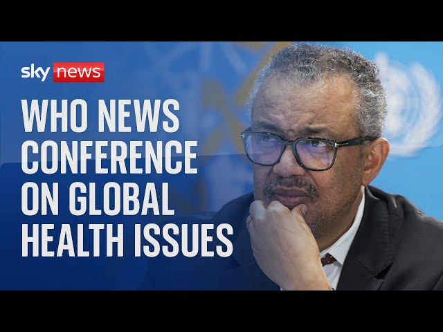 ⁣Watch live: WHO news conference on global health issues