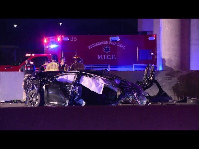 ⁣Deadly Halloween night crash closes all lanes of Dallas highway