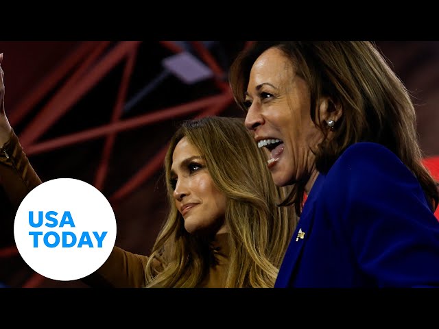 ⁣JLO says 'our pain matters' at Harris rally while Trump courts Latinos | USA TODAY