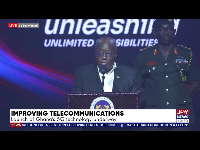 ⁣Improving Telecommunication: 5G technology launched in Ghana | JoyNews Today