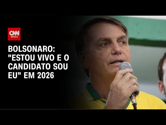 ⁣Bolsonaro: "Estou vivo e o candidato sou eu" em 2026 | LIVE CNN