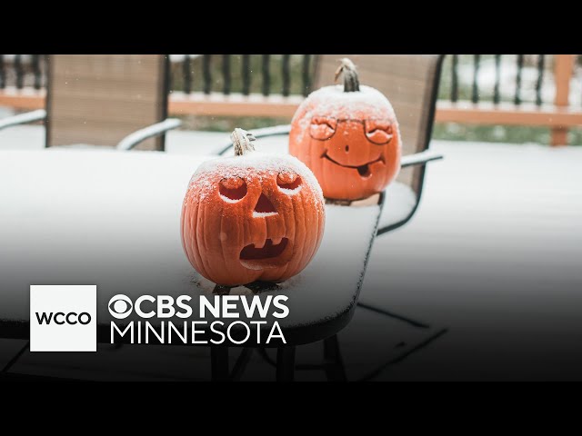 ⁣Snow didn't stop Minnesota from celebrating Halloween