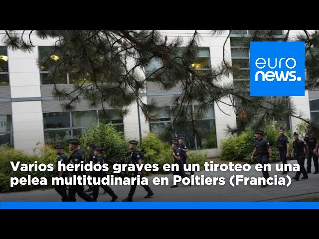 ⁣Cinco heridos graves en un tiroteo en una pelea multitudinaria en la localidad francesa Poitiers