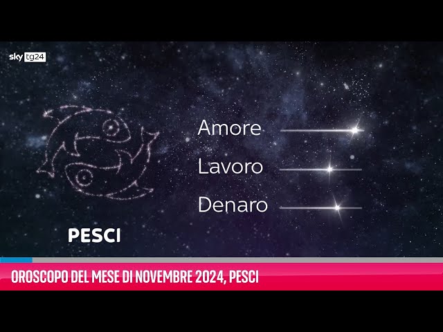 ⁣Oroscopo del mese di Novembre 2024, Pesci